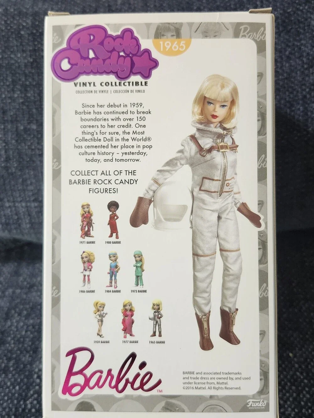Funko Rock Candy Barbie 1965 Astronaut Vinyl Figure